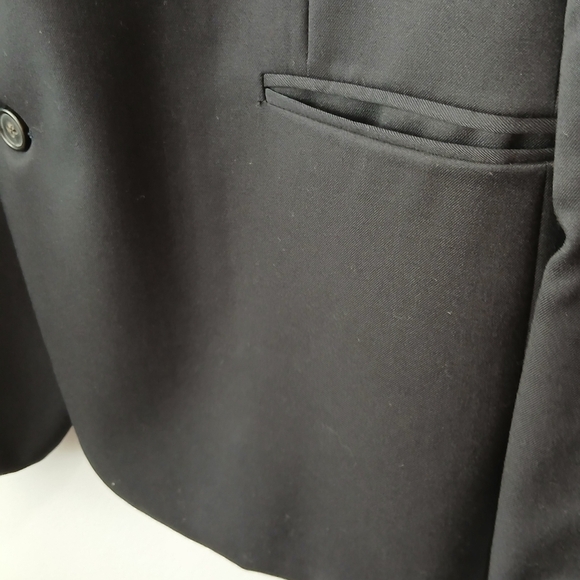 Brooks Brothers 100% Wool "1818 Regent" Black Blazer USA Mens Size 44L Classic - Picture 2 of 9